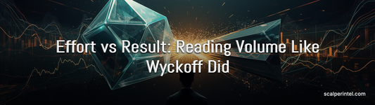 Effort vs Result: Reading Volume Like Wyckoff Did — ScalperIntel