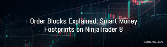 Order Blocks as Smart Money footprints on a NinjaTrader 8 chart