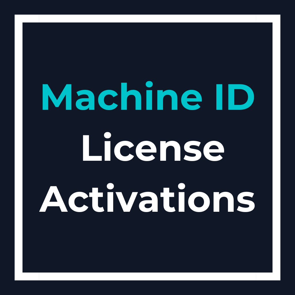 Machine ID License Activations (x3)