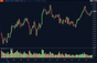 volume by time indicator showing actual vs average volume on ninjatrader chart